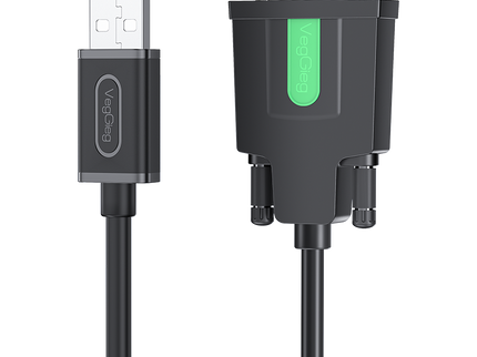VegGieg V-U401 USB to Serial RS232 Adapter Cable | DB9 Male | FTDI Chipset | Plug & Play | 1.5m Length | Supports Windows, Linux, macOS
