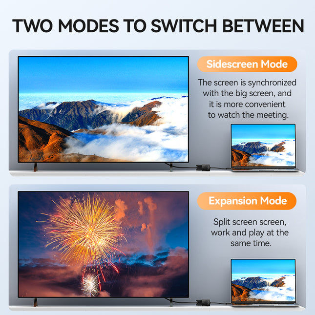 VegGieg HDMI to VGA Adapter | 1080P @ 60Hz | With or Without Audio | Video Converter for Monitor, Projector, TV