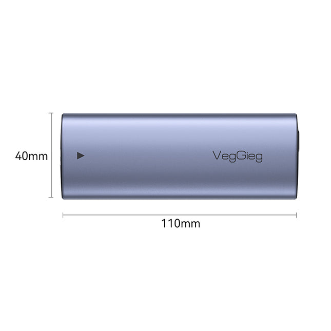 VegGieg M.2 NVMe SSD Enclosure | USB 3.2 Gen 2 | 10Gbps Tool-Free Aluminum Case for M-Key & B+M Key NVMe SSDs (2230/2242/2260/2280)