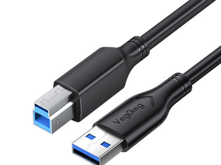VegGieg USB 3.0 Printer Cable 3M & 5M | High-Speed USB A to Printer Cable with Multi-Layer Shielding