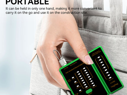 VegGieg LAN & Fiber Tester | 10–12km VFL | PoE, Cladding, Shield Detection | Type-C Charging | Burn-Proof Network Cable Tester