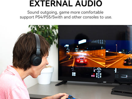 VegGieg USB Sound Card Adapter | External Audio Interface | 3.5mm Jack & Mic Ports | Plug & Play