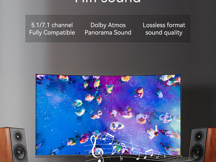 VegGieg V-H707 HDMI Active Optical Cable | 4K@60Hz | HDR | ARC | EDID | Gold-Plated | Long-Distance Fiber Connection | Durable & Reliable (25m, 30m)