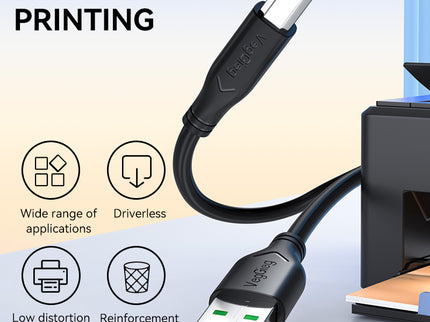 VegGieg USB to USB-B Printer Cable | High-Speed Printing | 10–15M Long Distance Support | Shielded, Durable, Plug & Play