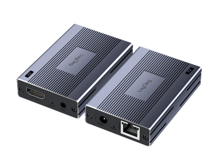 VegGieg 120M HDMI Extender Over CAT6 | HDMI Signal Extension up to 120m | Full HD 1080p | Plug & Play