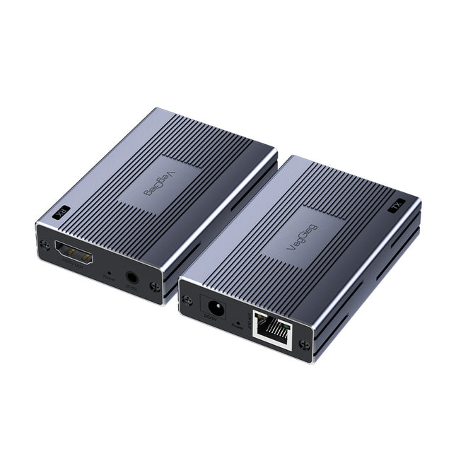 VegGieg 120M HDMI Extender Over CAT6 | HDMI Signal Extension up to 120m | Full HD 1080p | Plug & Play