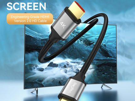 VegGieg HDMI 2.0 High-Speed 4K@60Hz Cable with Gold-Plated Connectors