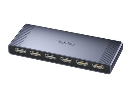 VegGieg 5-in-1 HDMI 2.0 Switch | 5 Port HDMI Switcher | Supports 4K@60Hz | IR Remote & Manual Switching