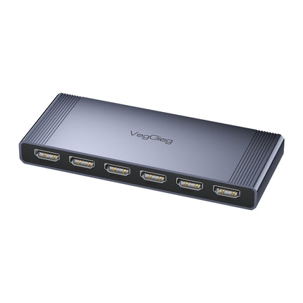 VegGieg 5-in-1 HDMI 2.0 Switch | 5 Port HDMI Switcher | Supports 4K@60Hz | IR Remote & Manual Switching