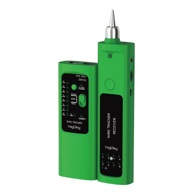 VegGieg Network Cable Tracker | Line Finder with Port Flashing & POE Support | RJ45 Cable Tester