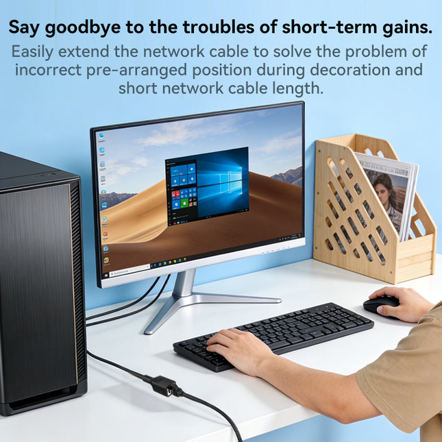 VegGieg Cat6 FTP Ethernet Extension Cable 0.5M & 1M | Fluke Tested High-Speed LAN Patch Cord for Stable Network