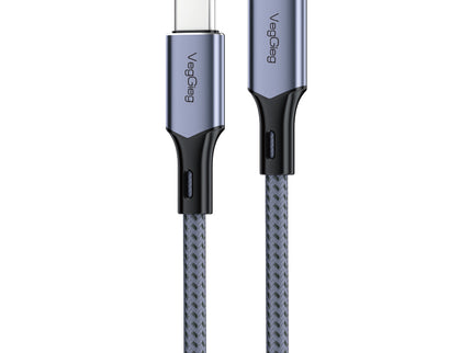 VegGieg USB-C to USB-C 100W PD Fast Charging Cable | 1.2m Braided | 5A E-Marker Chip | 480Mbps Data Transfer | CarPlay & Android Auto Compatible