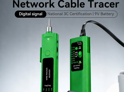 VegGieg Network Cable Tracker | Line Finder with Port Flashing & POE Support | RJ45 Cable Tester