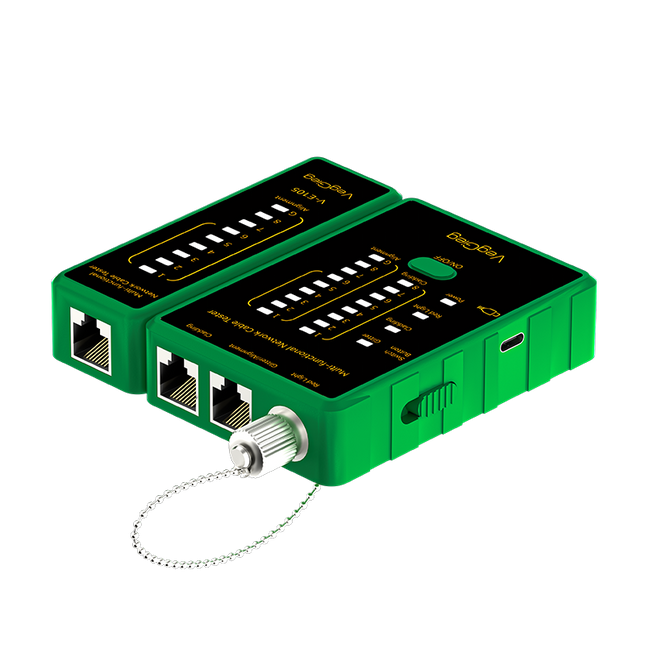VegGieg LAN & Fiber Tester | 10–12km VFL | PoE, Cladding, Shield Detection | Type-C Charging | Burn-Proof Network Cable Tester