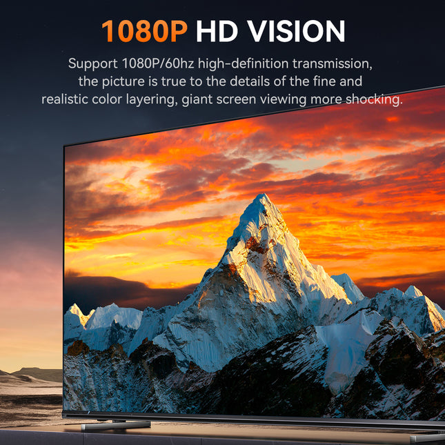 VegGieg DisplayPort (DP) to VGA Cable | 1080P @ 60Hz | DP to VGA Converter Cable for Monitor, Projector, TV | Plug & Play | 1.5M