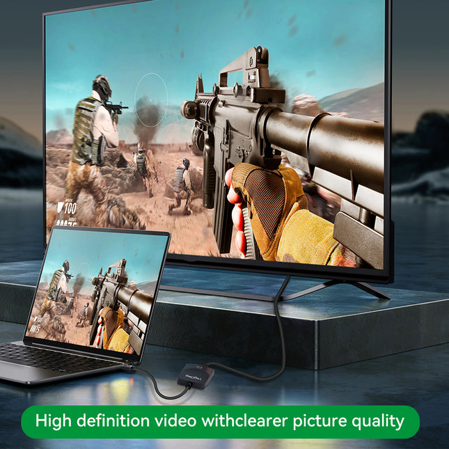 VegGieg V-Z616 Mini DisplayPort (Mini DP) to HDMI Adapter | 4K@30Hz UHD | Stable Signal Transmission | Plug & Play | Compact Converter