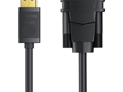 VegGieg DisplayPort (DP) to VGA Cable | 1080P @ 60Hz | DP to VGA Converter Cable for Monitor, Projector, TV | Plug & Play | 1.5M
