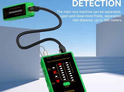 VegGieg LAN & Fiber Tester | 10–12km VFL | PoE, Cladding, Shield Detection | Type-C Charging | Burn-Proof Network Cable Tester