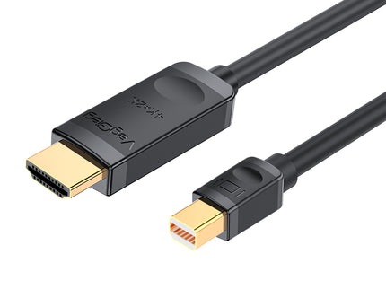 VegGieg Mini DisplayPort (Mini DP) to HDMI Cable | 4K @ 30Hz | mDP to HDMI Converter for MacBook, Surface, Laptop to Monitor, TV, Projector | Plug & Play