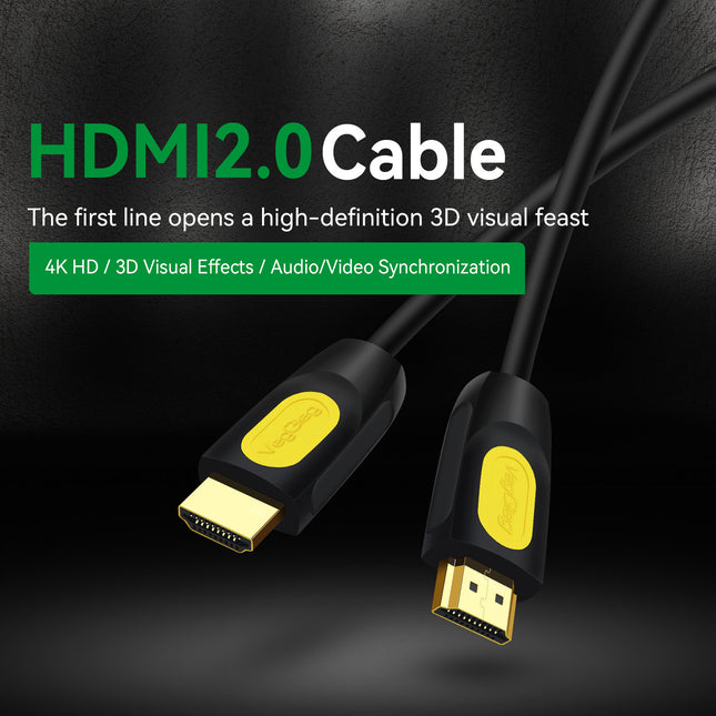 VegGieg HDMI 2.0 Copper Active Cable | IC Signal Boost | 4K@60Hz | 25m & 30m Long-Distance Connection | Gold-Plated | Durable & Reliable