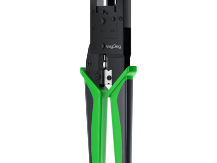 VegGieg E103 Network Crimping Tool | 3-in-1 RJ45/RJ11/RJ12 Crimper | Cable Cutter & Stripper | Ethernet Tool for Network Installations