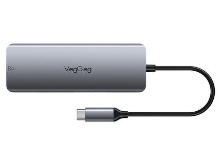 VegGieg 10 in 1 USB Type C Docking Station | 4K HDMI, RJ45 LAN, USB 3.0, SD/TF, PD 100W Hub for Laptops
