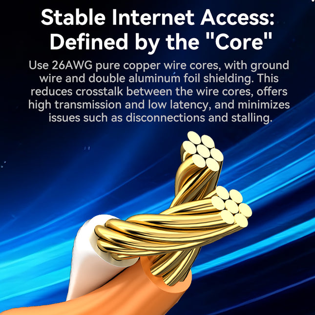 VegGieg Cat7 FTP Ethernet Cable 1M–10M | Fluke Tested 10Gbps Shielded RJ45 LAN Network Cable