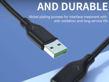 VegGieg USB 2.0 Extension Cable | USB-A Male to Female | High-Speed 480Mbps | 1.5m/3m/5m/10m Lengths | Plug & Play for PC, Laptop, USB Devices