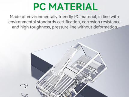 VegGieg CAT5 Keystone Jack | Toolless Punch-Down | RJ45 UTP Module | Snap-In LAN Connector for Patch Panels, Wall Plates & Faceplates