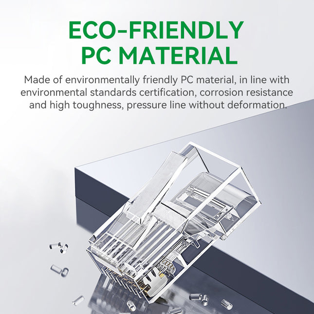 VegGieg CAT5 Keystone Jack | Toolless Punch-Down | RJ45 UTP Module | Snap-In LAN Connector for Patch Panels, Wall Plates & Faceplates