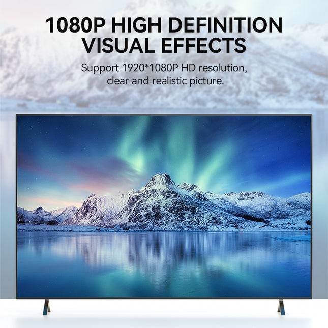 VegGieg Type-C to VGA Adapter | 1080P @ 60Hz | USB-C to VGA Converter for Laptop, MacBook, iPad, Android Phone | Plug & Play | Aluminum Alloy