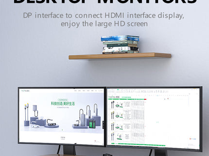 VegGieg DisplayPort (DP) to HDMI Cable | 4K @ 30Hz | Audio Video Converter Cable for PC, Monitor, Projector, TV | Available in 1.5M & 3M | Plug & Play