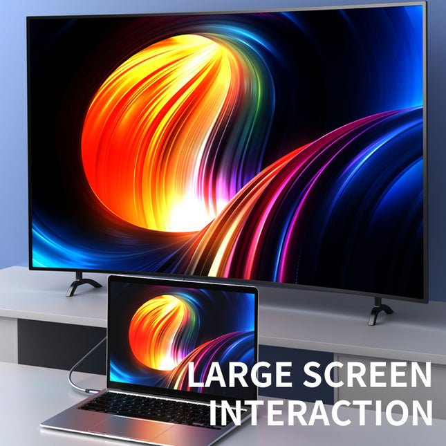 VegGieg USB Type-C to HDMI Cable | 4K@60Hz UHD Output | 2M Braided Video Cable for MacBook, iPad, Samsung, and More