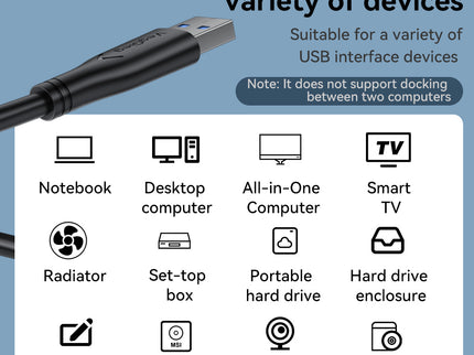 VegGieg USB 3.0 Male to Male Cable 3M & 5M | High-Speed Data Transfer Cable with Triple Layer Shielding