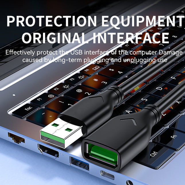 VegGieg USB 2.0 Extension Cable | USB-A Male to Female | High-Speed 480Mbps | 1.5m/3m/5m/10m Lengths | Plug & Play for PC, Laptop, USB Devices