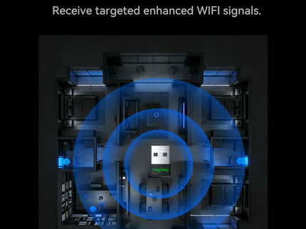 VegGieg 150Mbps Wireless USB Adapter | 2.4GHz Plug & Play WiFi Network Adapter for Desktop & Laptop
