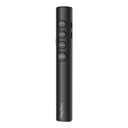 VegGieg V-LP003 Wireless Presenter with Laser Pointer | 2.4GHz | Plug & Play USB Receiver | 100M Range | Slide Control & Screen Blackout