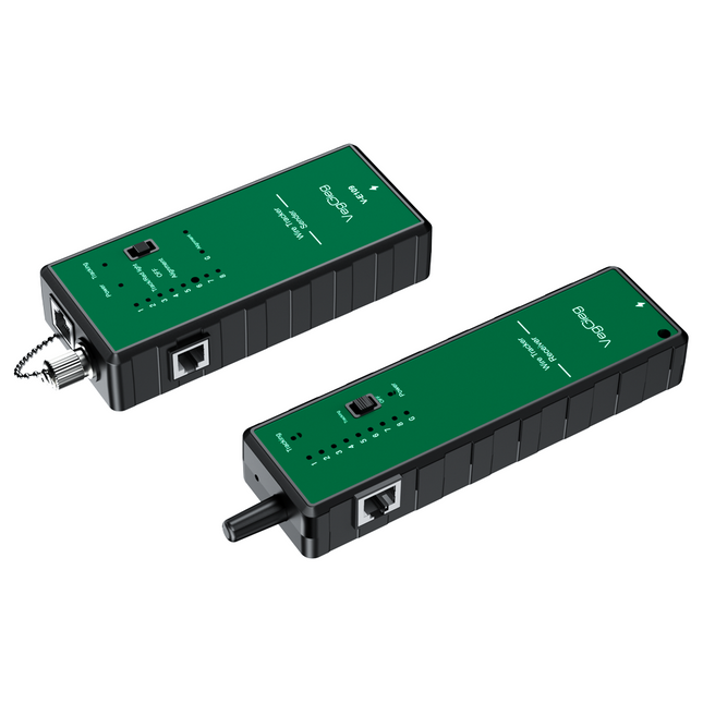 VegGieg V-E109 Multifunctional Network & Red Light Cable Tracker | 2-in-1 Cable Tester & Tracer | Fiber-Optic Red Light Function | Type-C Charging