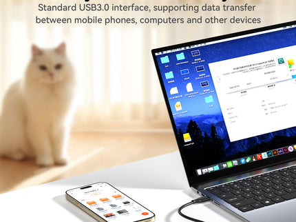 VegGieg V-U323 USB-A to Type-C Data Cable | 10Gbps SuperSpeed | 3A Charging | Braided | Ideal for CarPlay & Android Auto