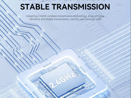 VegGieg V-LP003 Wireless Presenter with Laser Pointer | 2.4GHz | Plug & Play USB Receiver | 100M Range | Slide Control & Screen Blackout