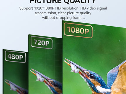 VegGieg HDMI to VGA Adapter | 1080P @ 60Hz | With or Without Audio | Video Converter for Monitor, Projector, TV