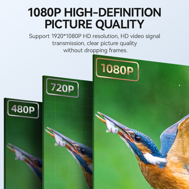 VegGieg HDMI to VGA Adapter | 1080P @ 60Hz | With or Without Audio | Video Converter for Monitor, Projector, TV