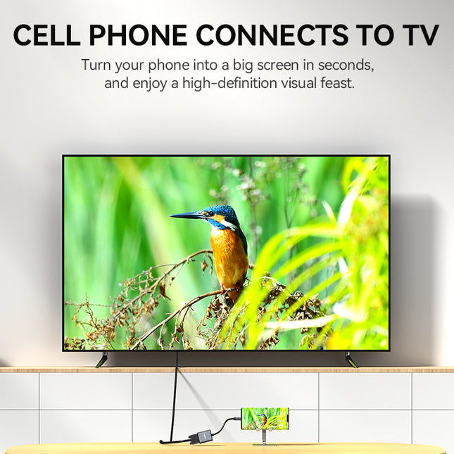 VegGieg Type-C to VGA Adapter | 1080P @ 60Hz | USB-C to VGA Converter for Laptop, MacBook, iPad, Android Phone | Plug & Play | Aluminum Alloy