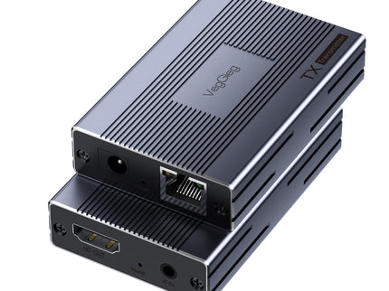 VegGieg 120M HDMI Extender Over CAT6 | HDMI Signal Extension up to 120m | Full HD 1080p | Plug & Play