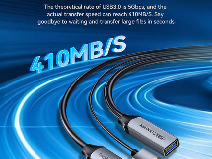 VegGieg V-U330 USB 3.0 Active Extension Cable | 5Gbps High-Speed | 15m–30m Long-Distance Signal Booster | Triple Shielded, Plug & Play