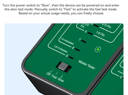 VegGieg V-E110 Professional Network & Telephone Line Tester | 150m Range | Shielded/Unshielded Cable Support | POE Anti-Firing | One-Hand Operation