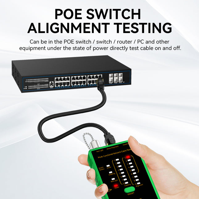 VegGieg LAN & Fiber Tester | 10–12km VFL | PoE, Cladding, Shield Detection | Type-C Charging | Burn-Proof Network Cable Tester