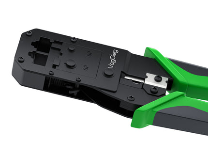 VegGieg E103 Network Crimping Tool | 3-in-1 RJ45/RJ11/RJ12 Crimper | Cable Cutter & Stripper | Ethernet Tool for Network Installations