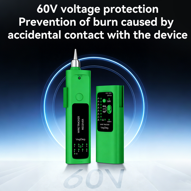 VegGieg Network Cable Tracker | Line Finder with Port Flashing & POE Support | RJ45 Cable Tester