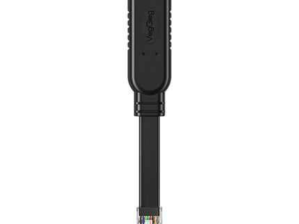 VegGieg USB to RJ45 Console Cable | FTDI Chipset | Serial Console Debug Cable for Routers, Switches, Servers | 2M Flat Cable | Plug & Play